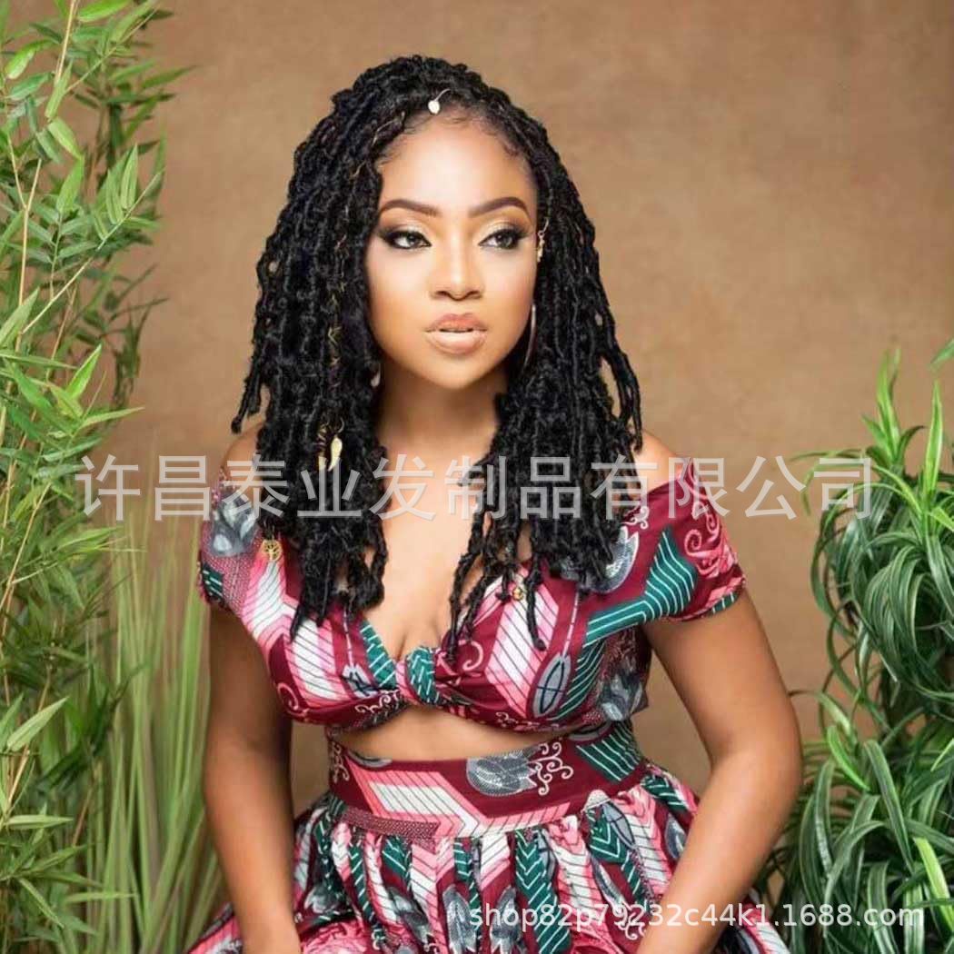 African Wig Synthetic Braids Earthworm Curly Braids African Dreadlocks NU Locs Crochet Dreadlocks Soft Locs