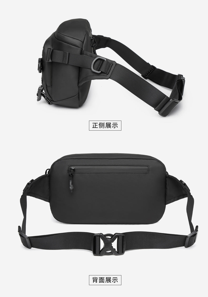 Men's Waist Bag Trendy Brand Crossbody Bag High-end Chest Bag Multi-functional Outdoor Portable Waterproof Men's Shoulder Bag