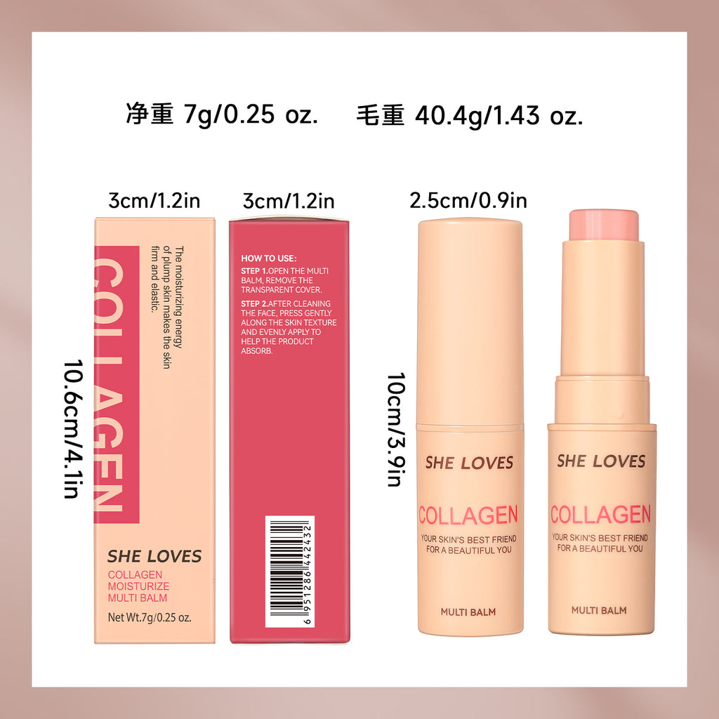 Exclusive Supply sheloves Collagen Essence Stick Moisturizing, Wrinkle-Reducing, Lifting, and Firming Facial Care Essence