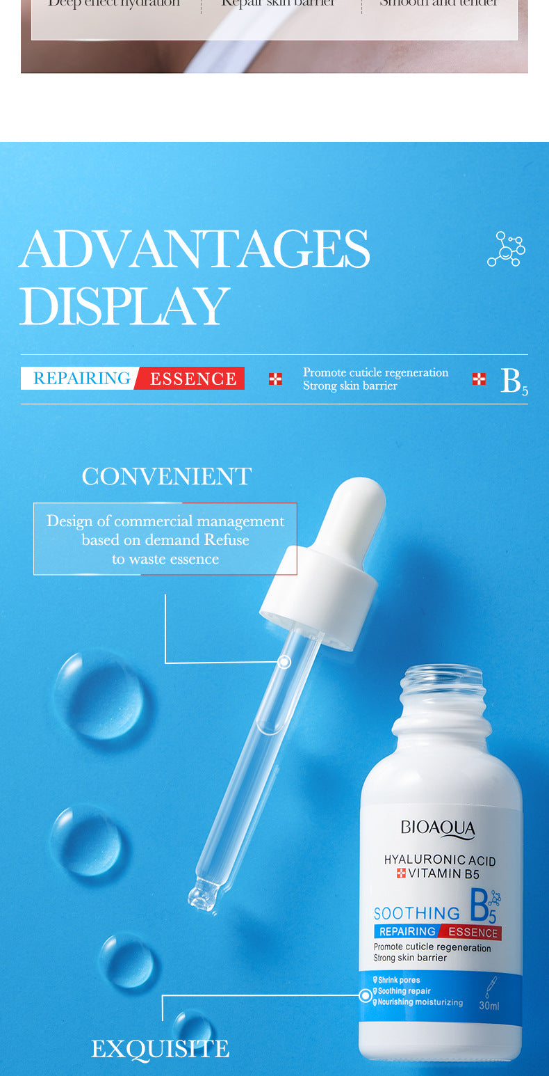 Vitamin B5Essence BIOAOUA Hyaluronic acid moisturizing and hydrating  foreign trade wholesale