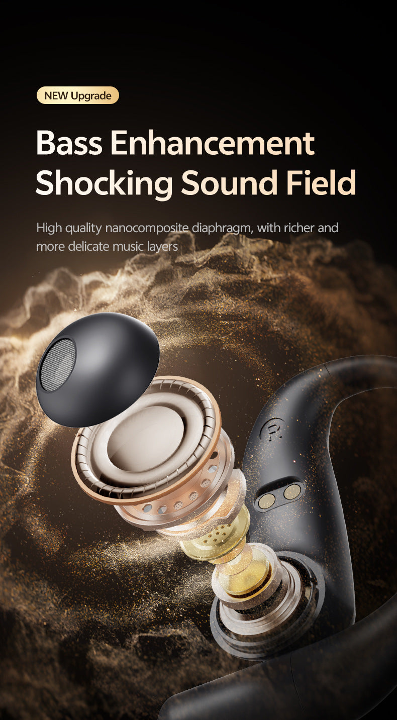 2025Popular M129Ear-mounted Digital Display Bluetooth Earphones Private Model High Appearance Wireless Bluetooth Earphones