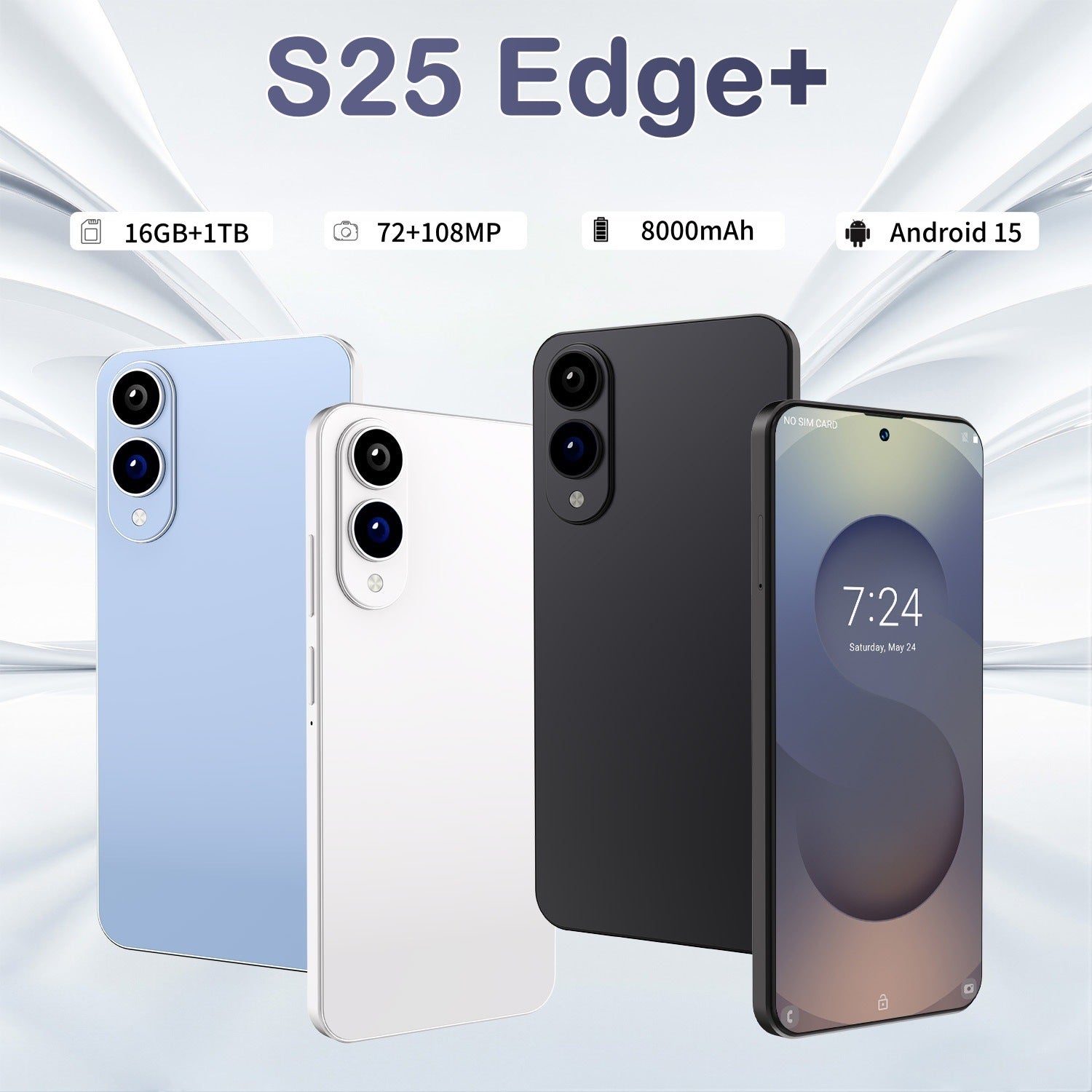 New Smartphone S25 Edge+Large Screen16+1T Smartphone Factory Price Wholesale(Popular)
