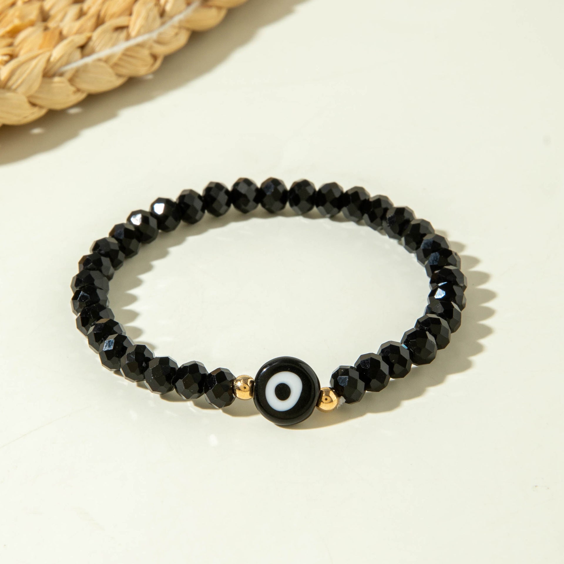 European and American Style Bracelet Colorful Devil's Eye Beaded Bracelet Simple Glass Eye Bracelet Wholesale