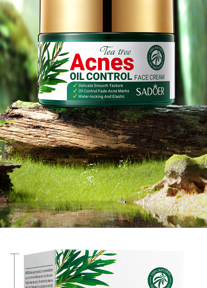 Tea Tree Skincare Set SADOER Cleansing, moisturizing, hydrating five-piece set for  foreign trade wholesale