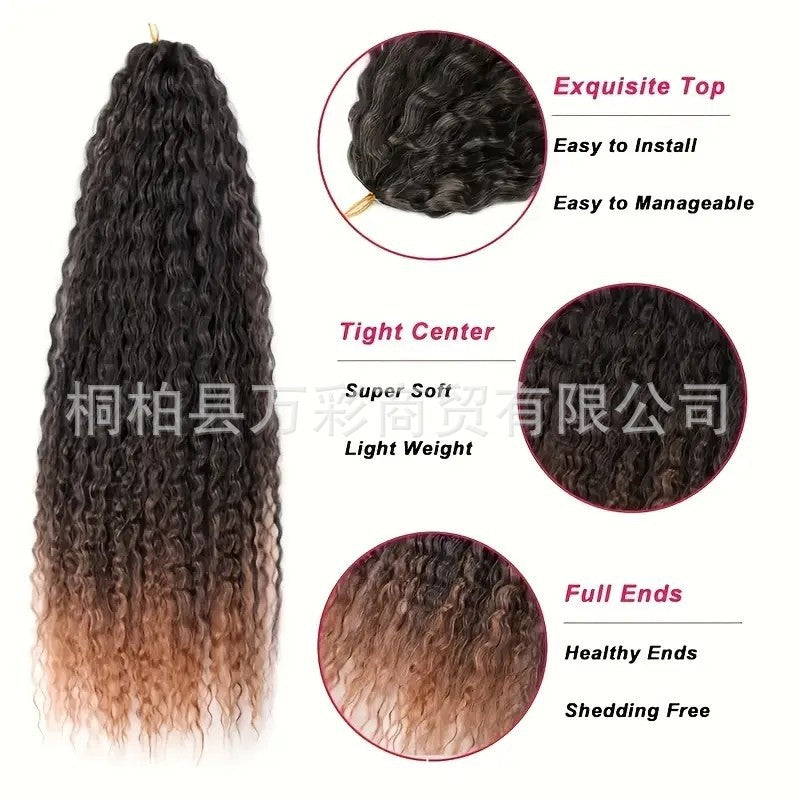 Cross-border Wig Hot Item Afro Kinky Curly       Crochet  Hair High Temperature Silk Crochet Hair