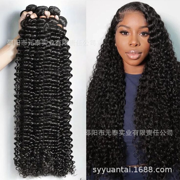 Real Human Hair Small Curl Hair Roller Brazilian Human Hair curly Wave bundles