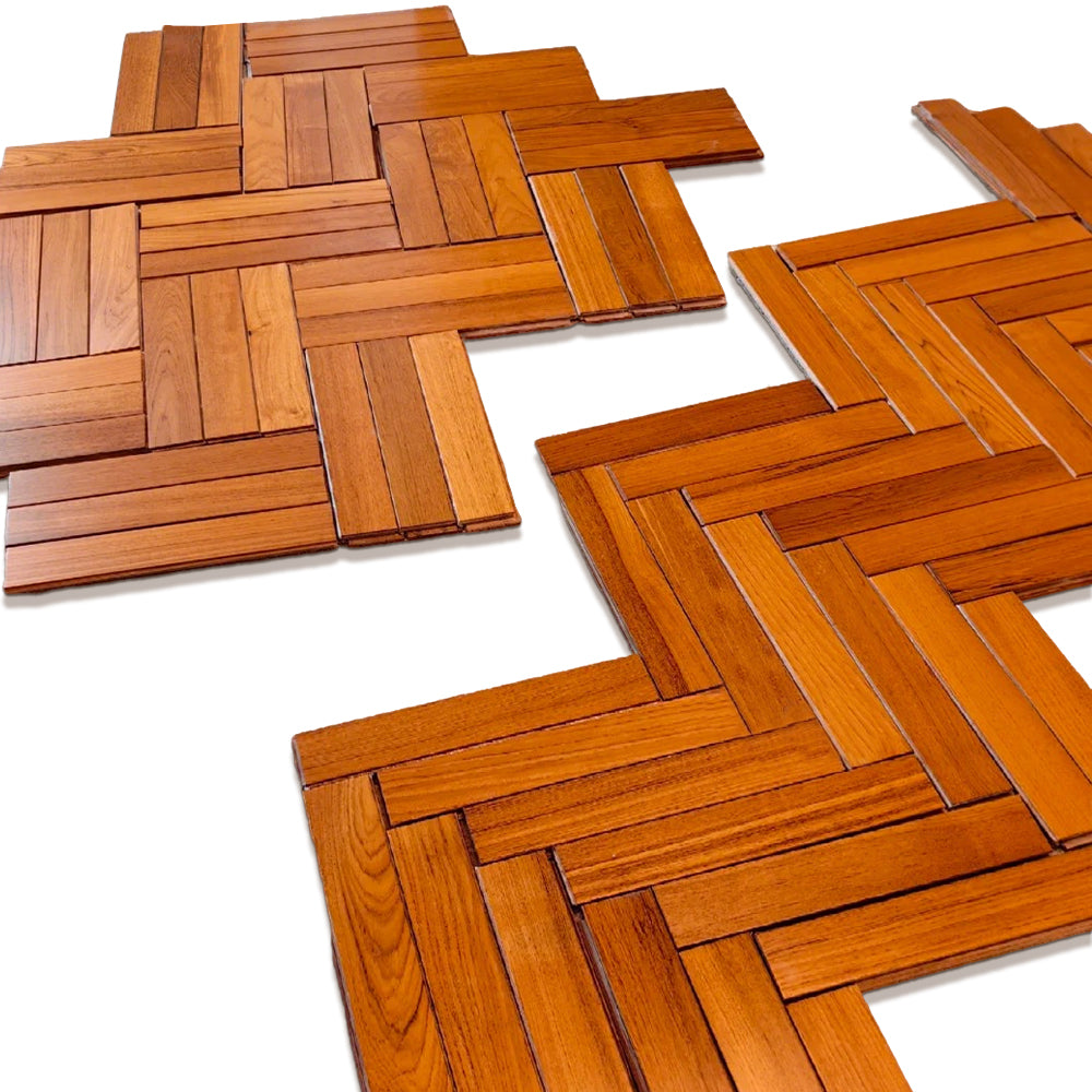 Customizable Multi-Layer Teak Wood Flooring Waterproof Anti-Slip Stable Structure UV Finish Smooth Surface for Home Outdoor