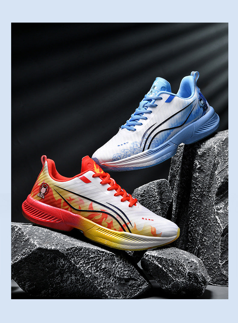 Autumn New Parent-Child Nezha Ao Bing Fashion Casual Sports Shoes Popcorn Carbon Plate Lightweight Comfortable Running Shoes