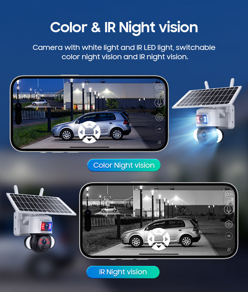 Private Model4G Solar-powered Camera600Wan Camera HD Outdoor Wireless WiFi Infrared Monitoring
