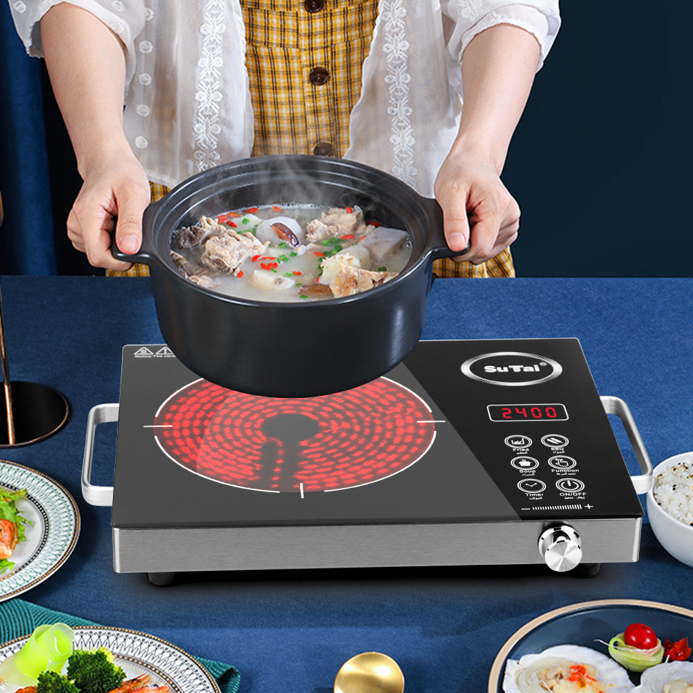 Multifunctional High-Power Electric Ceramic Stove Touch Smart Home Induction Cooker Black Export Induction Cooker