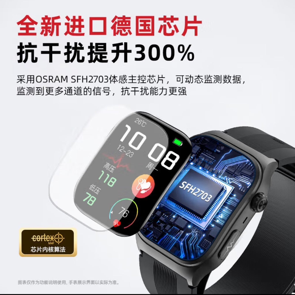 S15Smart watch air pump measures blood pressure and ECG NFC Bluetooth Call High-End Smart Watch APP Docking