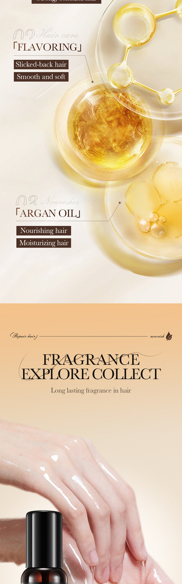 Argan Oil Hair Care Essential Oil60mlSADOER Refreshing Nourishing Smooth Hair Conditioner Cross-Border Wholesale