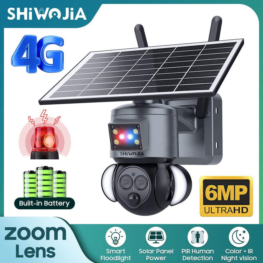 Solar Binoculars12The source manufacturer of cameras specializes in high definition6MP Outdoor Human Detection for Courtyard