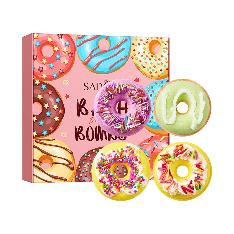 Macaron Donut Bath Salt Ball SADOER Clean Body Bath Salts  Wholesale