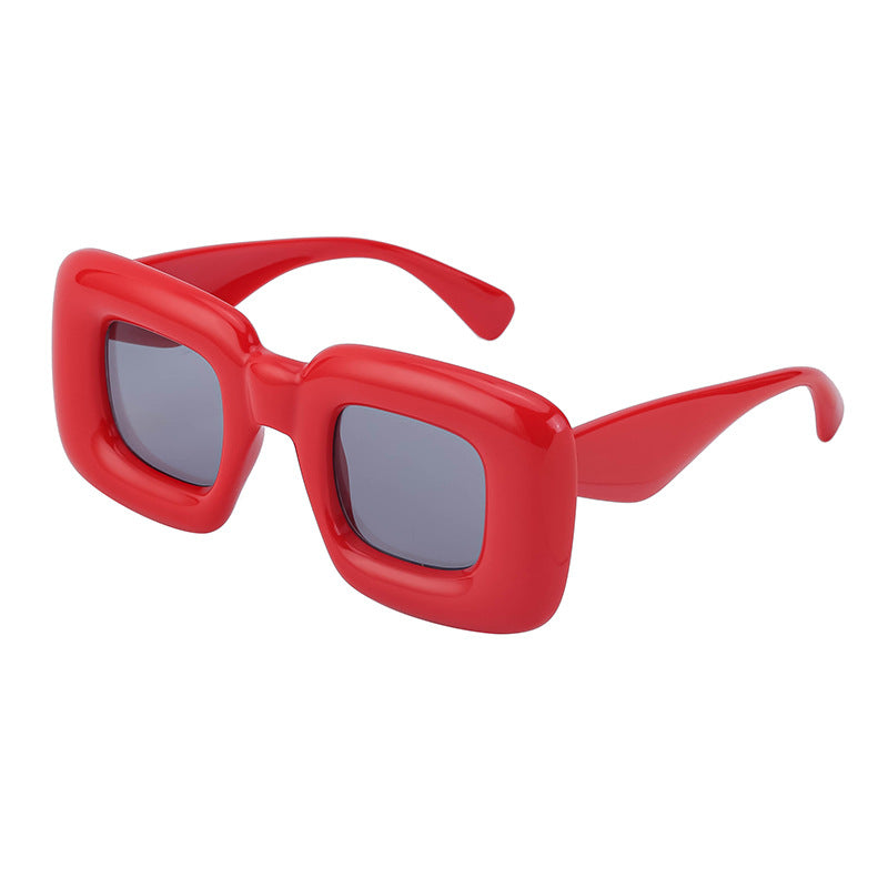 European and American Style Square Frame Sunglasses for Women Fashionable Quirky Sunglasses for Men Wholesale