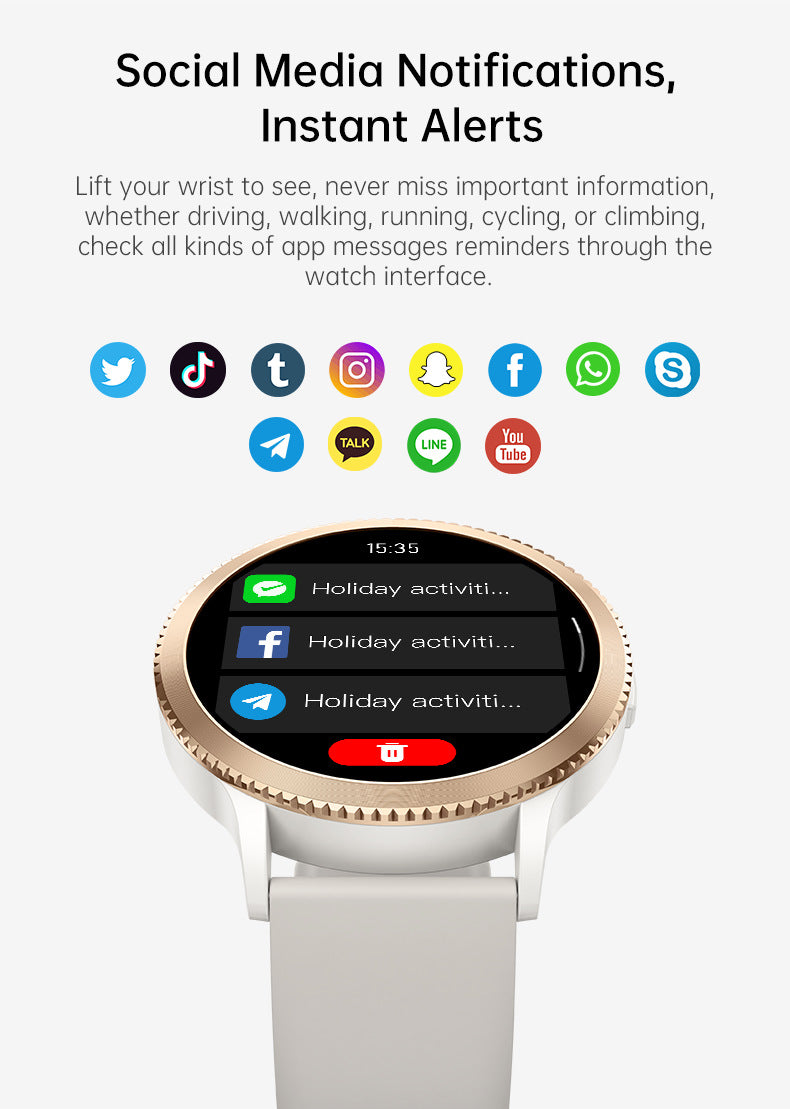 T01Smart Watch1.39inch Bluetooth call, heart rate monitor, step counter, sleep monitoring, message notifications, exercise