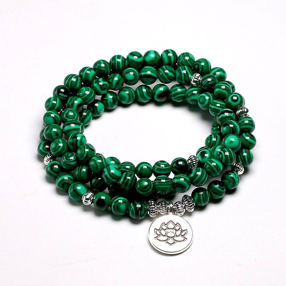 European and American Popular Natural Stone Beaded Bracelet Red Wood Grain Round Bead Stone Bracelet Wholesale
