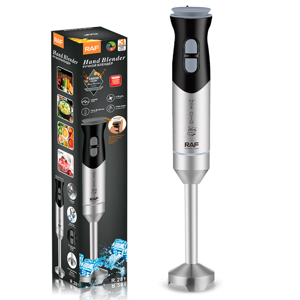RAF European Standard Household Handheld Mixer Electric Stainless Steel Cooking Stick Baby Food Blender R.281