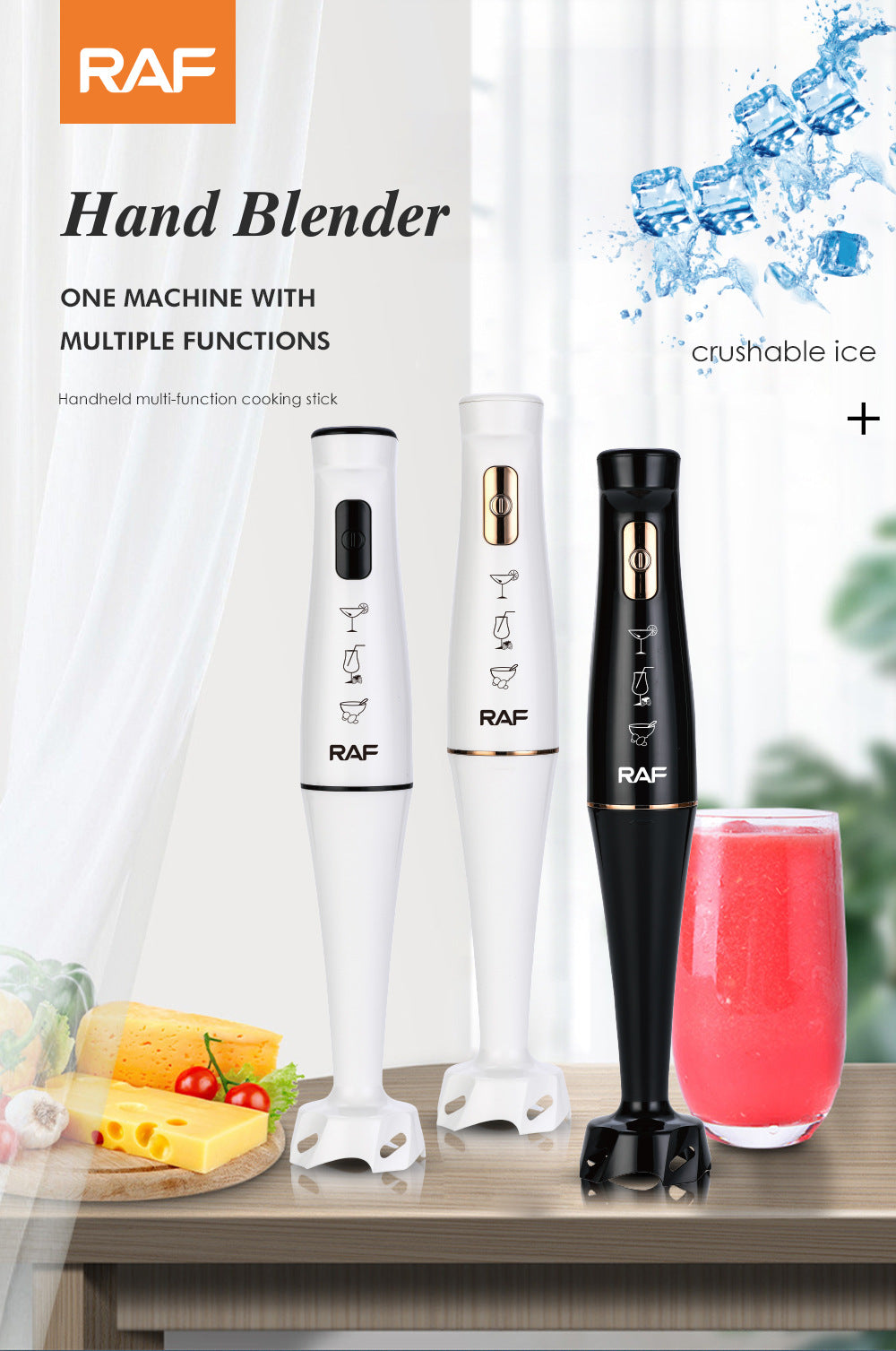 European Standard Fruit Juicer Food Processor Kitchen Small Appliance Multifunctional Electric Mixer Single Stick