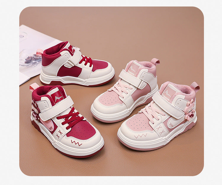 Fashion Doll Labubu Girls' Shoes Princess Shoes2025New Autumn Children's Soft Sole Casual Sports Shoes