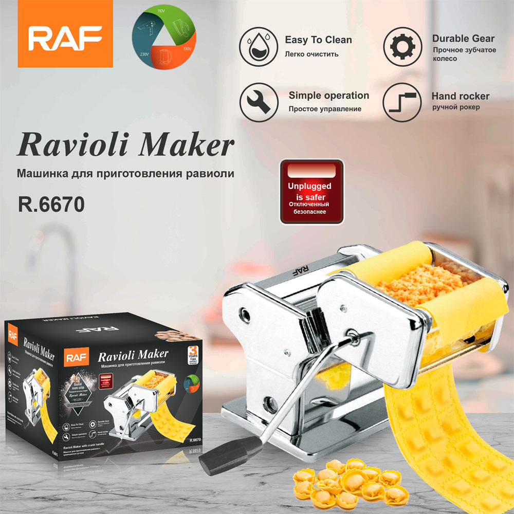 RAF Household Old-fashioned Manual Wonton Maker Noodle Press Multifunctional Small Noodle Pressing Dumpling Skin Making Machine
