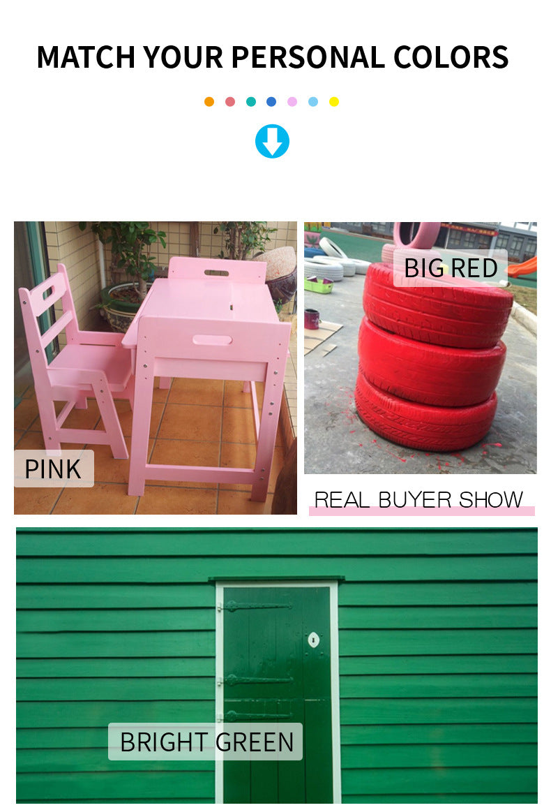 Wood Varnish Cabinet Window Frame Drawer Renovation Color Change Paint Water-based Renovation Latex Paint for Solid Wood Doors