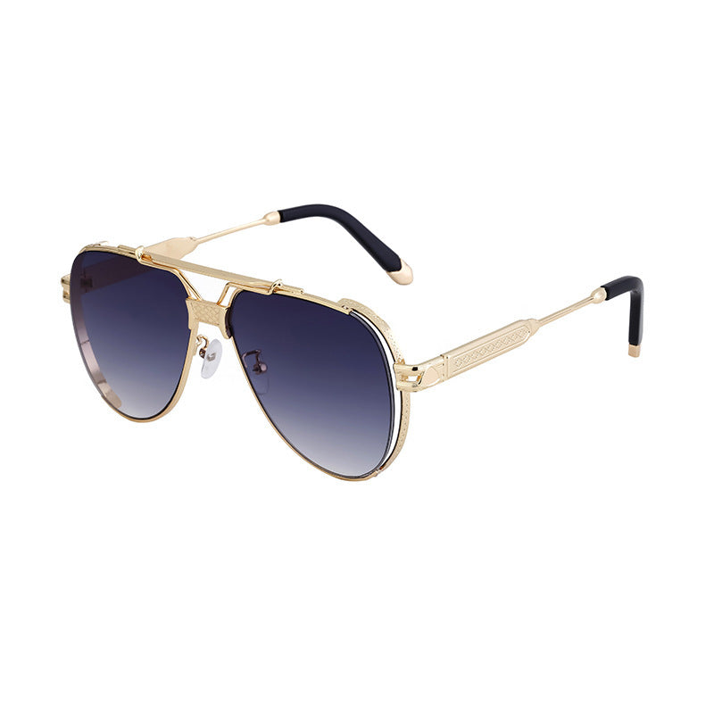Double Bridge Toad Glasses Men's European and American Fashion Punk Style Sunglasses Outdoor Sports Sun Protection Glasses sunglasses