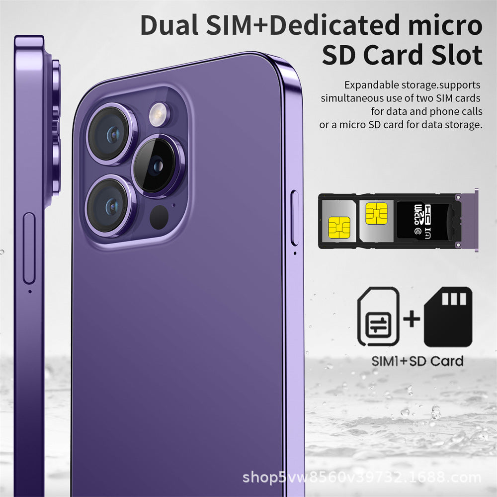 Specially designed for mobile phones i14ProMax Large Screen7.3inch phone16+1TB Source Factory Straight Hair