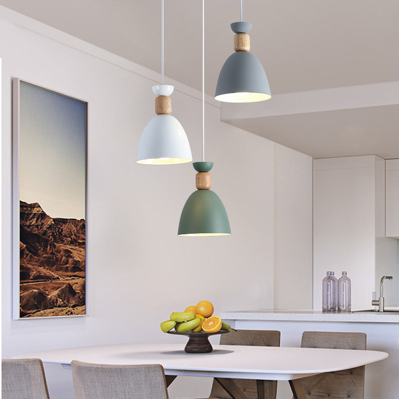 Nordic Restaurant Pendant Light Three-Head Bar Dining Room Table Lamp Creative Personality Bedroom Lamp Modern Minimalist Lighting Fixture