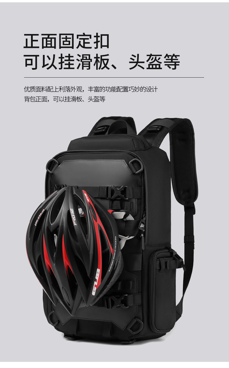 OZUKO Sports Backpack Men's Backpack Waterproof Multifunctional College Student Bag Commuting Cycling Outdoor Bag