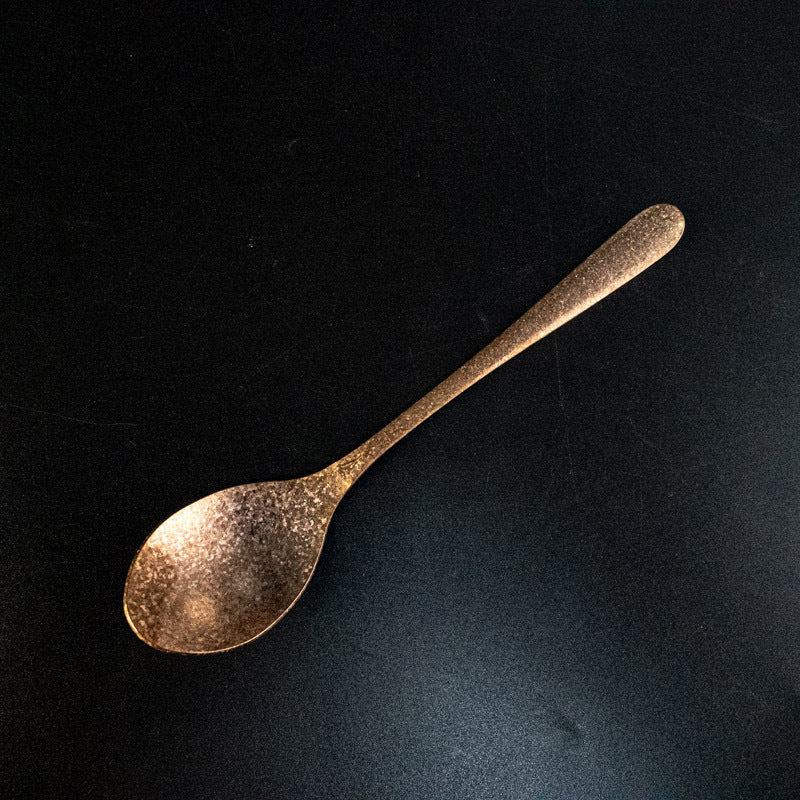 Factory Direct Sale Pure Titanium Spoon Household Crystal Ice Flower Colorful Soup Spoon Outdoor Pure Titanium Korean Style Table Spoon Camping Outdoor