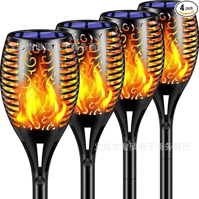 Popular96LED Solar Torch Light Outdoor Garden Flame Light51LED Lawn Garden Landscape Light