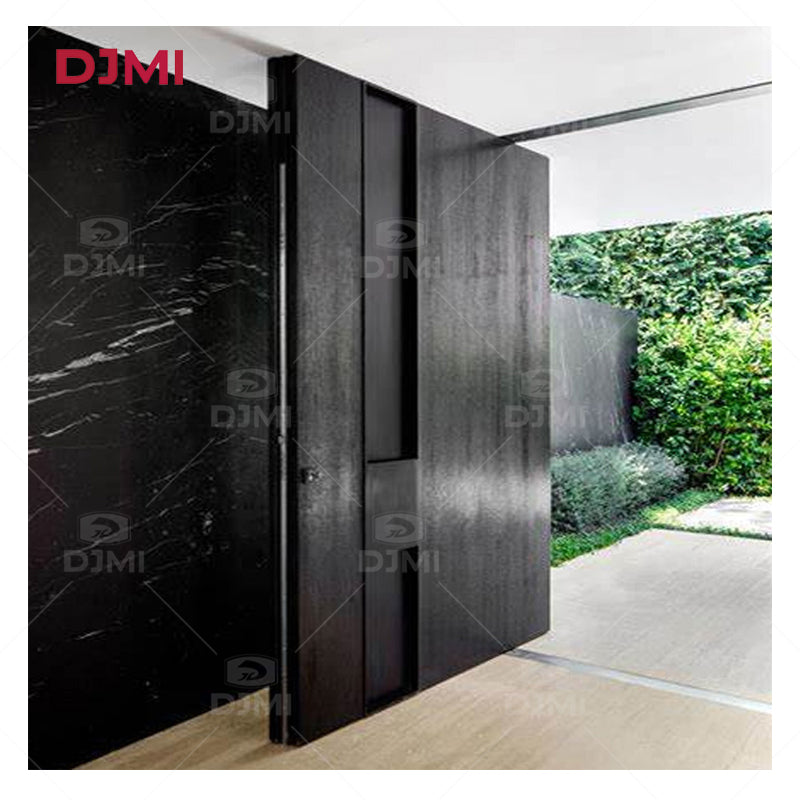 DJMI Newest High Quality Solid Wood Pivot Entry Door US Villa Customizable