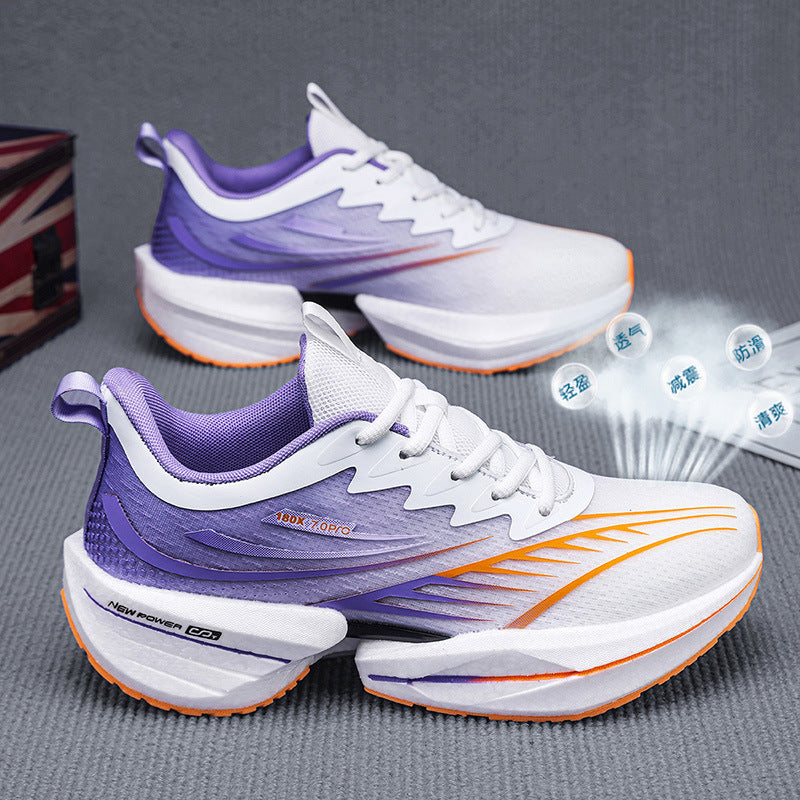 ROANK Men's Running Shoes Ultra-Light Sports Shoes for Teenagers Non-Slip Thick Sole Height Increasing Running Shoes for Middle School Students