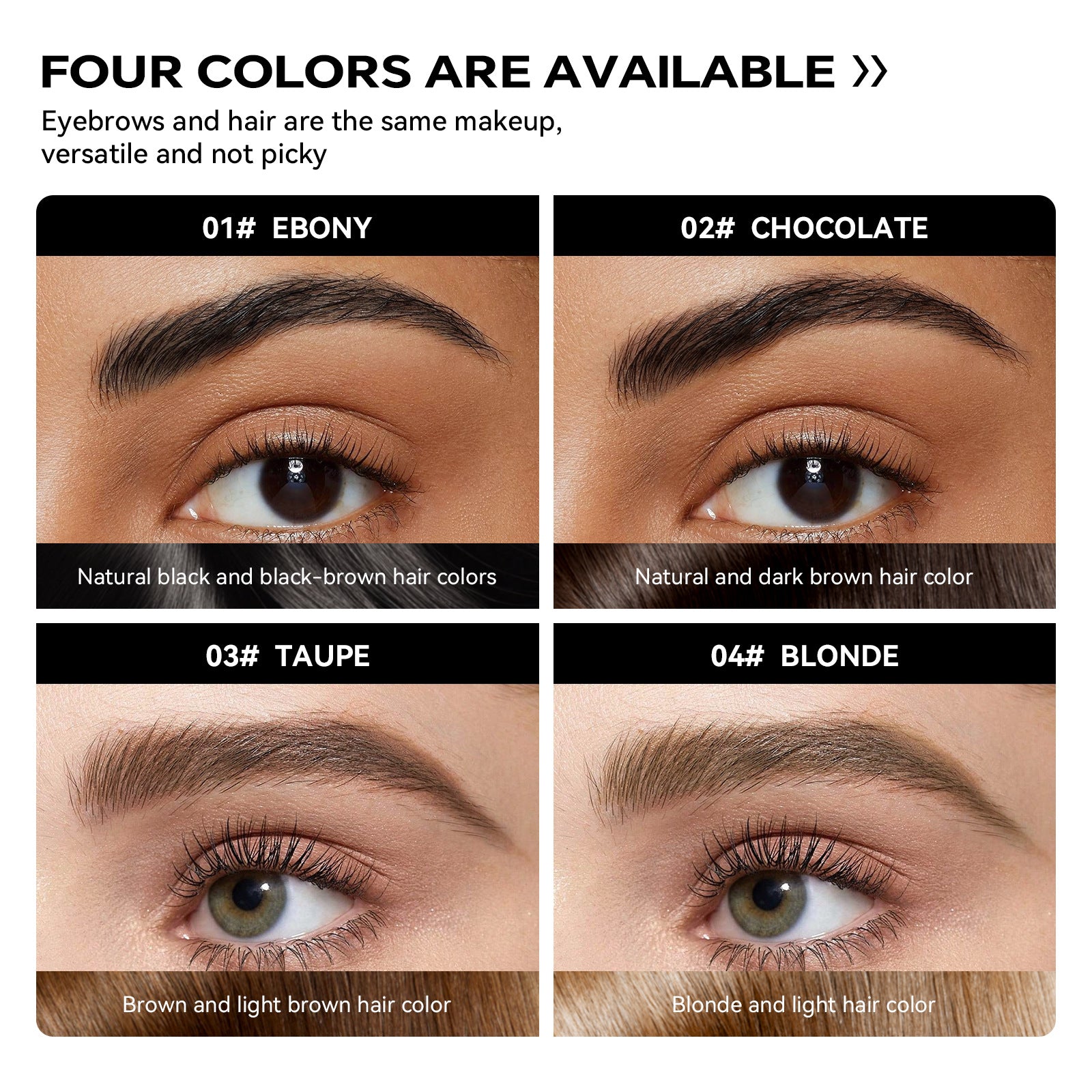sheloves Eyebrow and Hair Dual-use Styling Stick White Hair Covering Magic Waterproof Non-Fading Disposable Hair Dye Pen