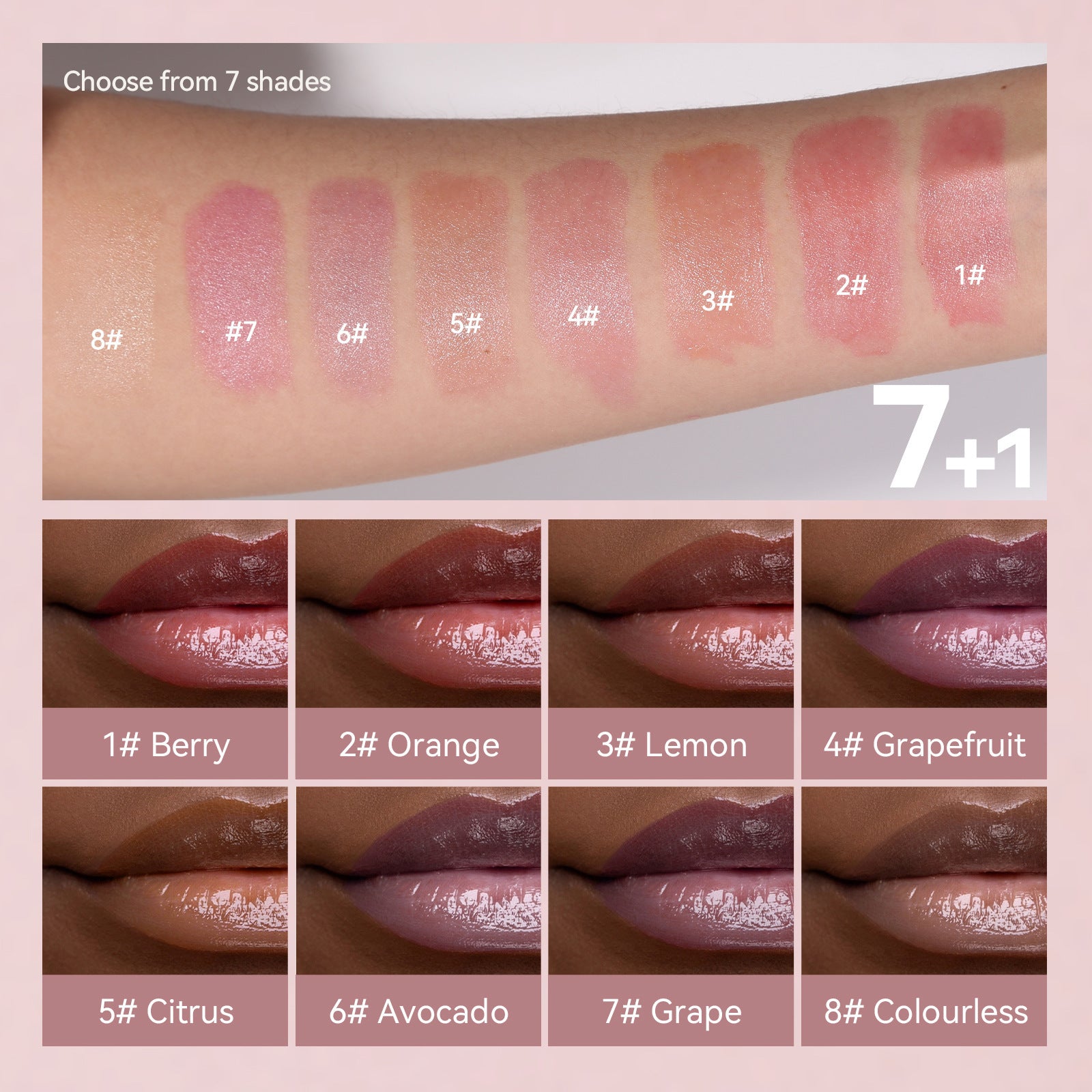 Tinted Lip Balm Set Moisturizing Anti-Cracking Lipstick Lip Mask Vaseline Tinted Nourishing Lip Balm