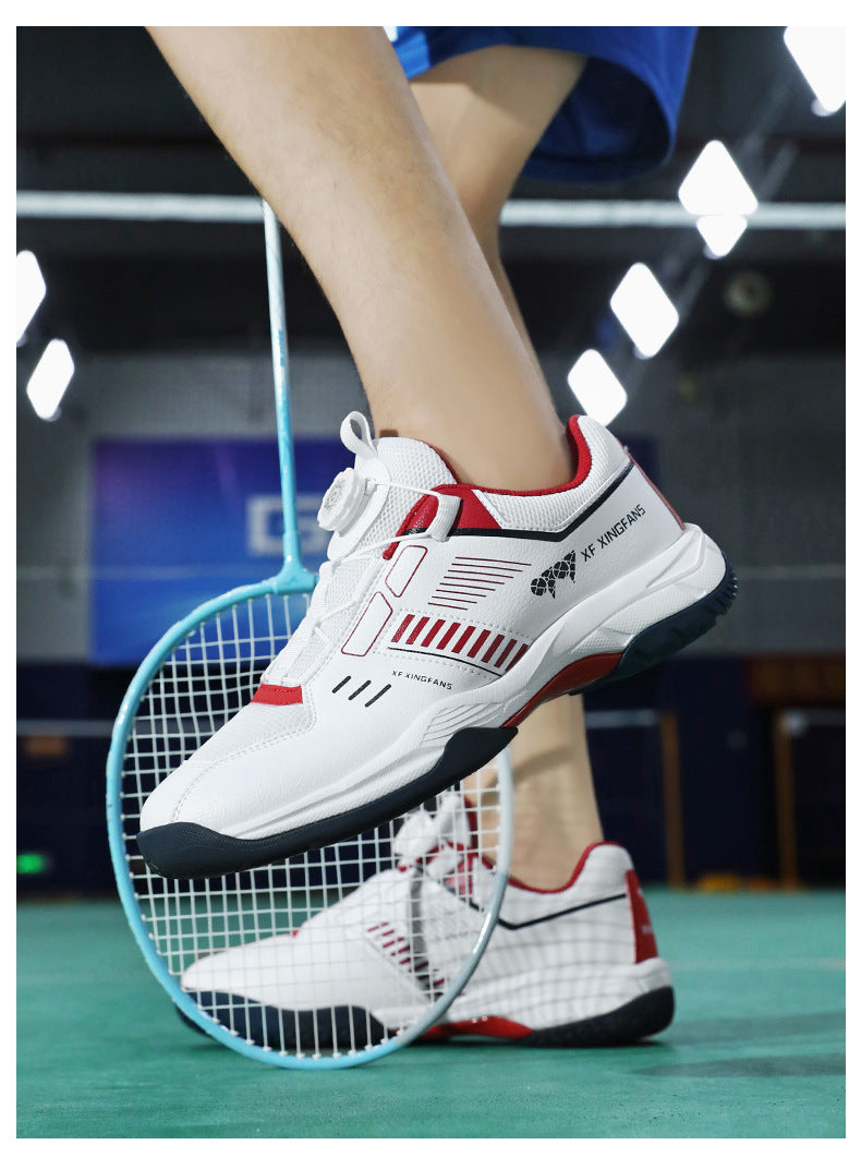 Large Size New Cushioning Anti-Slip Sneakers Breathable Table Tennis Shoes Low-Top Men's Professional Badminton Training Shoes