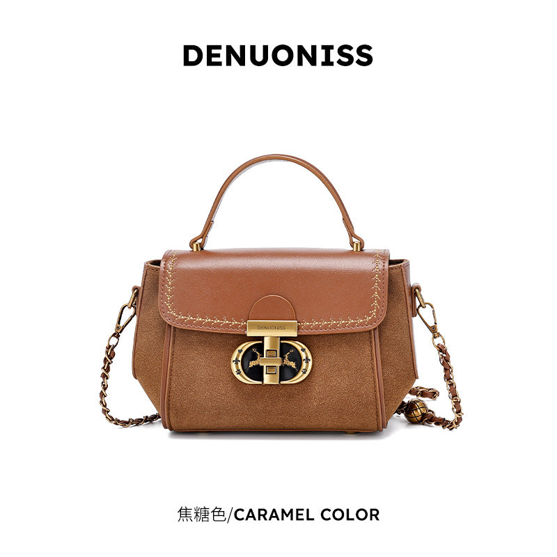 European and American Retro Niche Stylish Small Square Bag Chain New Texture Handbag Fashion Versatile Shoulder Crossbody Bag for Women