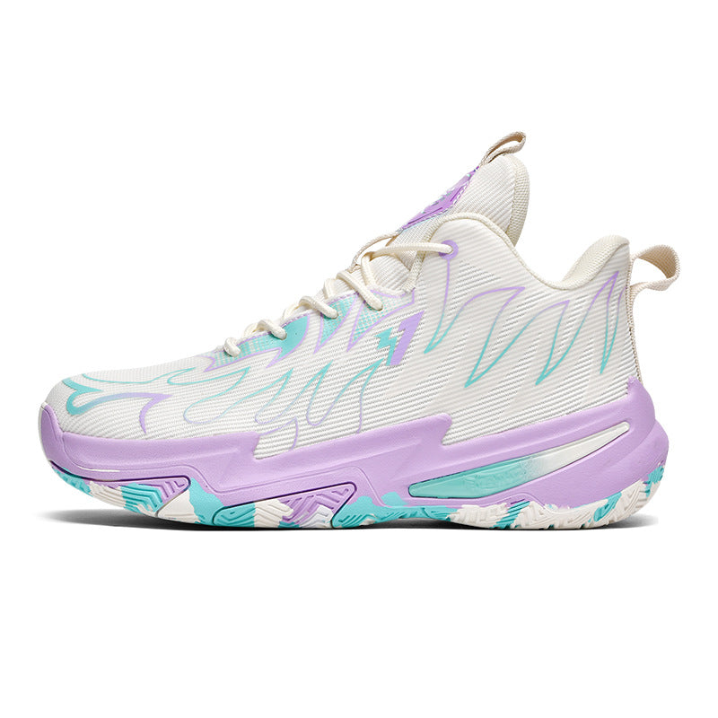 Basketball shoes for men and women, mesh breathable, non-slip, wear-resistant, shock-absorbing sneakers for students and teenagers, professional training sports shoes