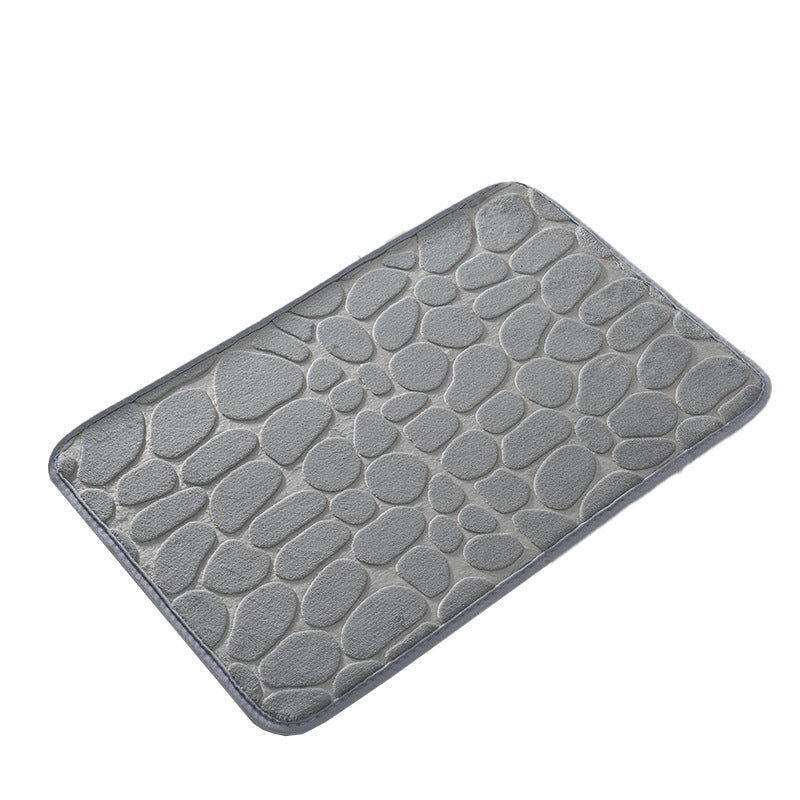 Special Coral Fleece Pebble Embossed Floor Mat Thickened Soft Bathroom Rug Machine Washable Carpet Wholesale