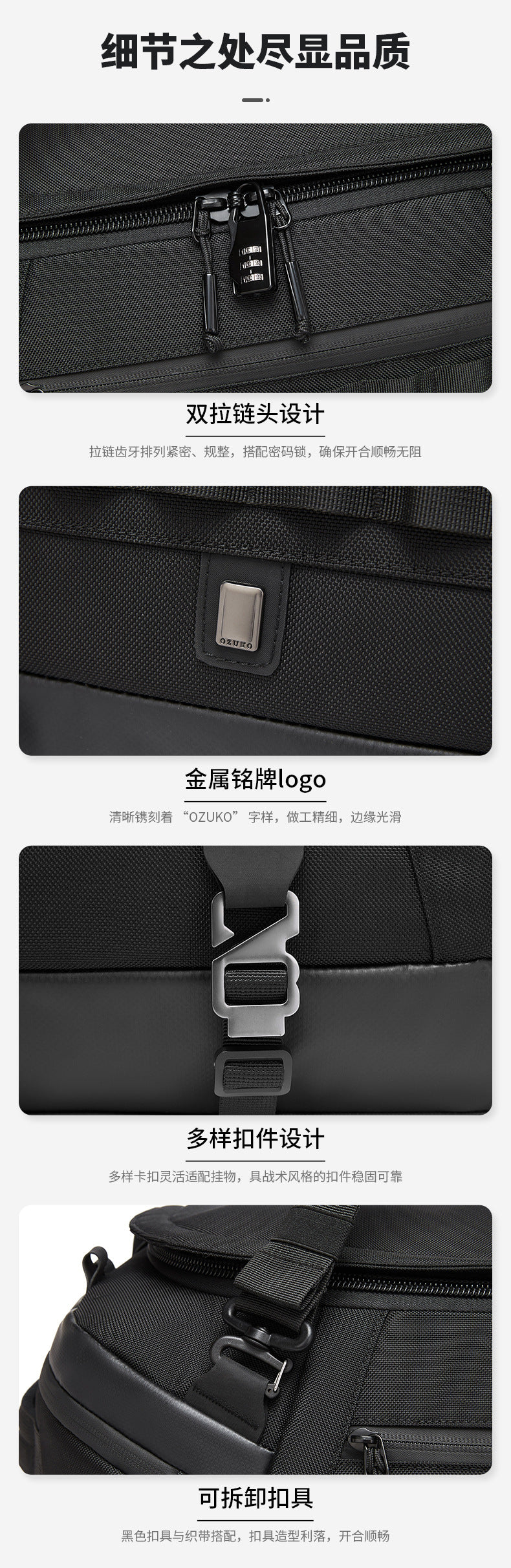 Men's Travel Bag Multifunctional Sports Fitness Bag Large Capacity Waterproof Travel Bag Business Trip Handheld Backpack