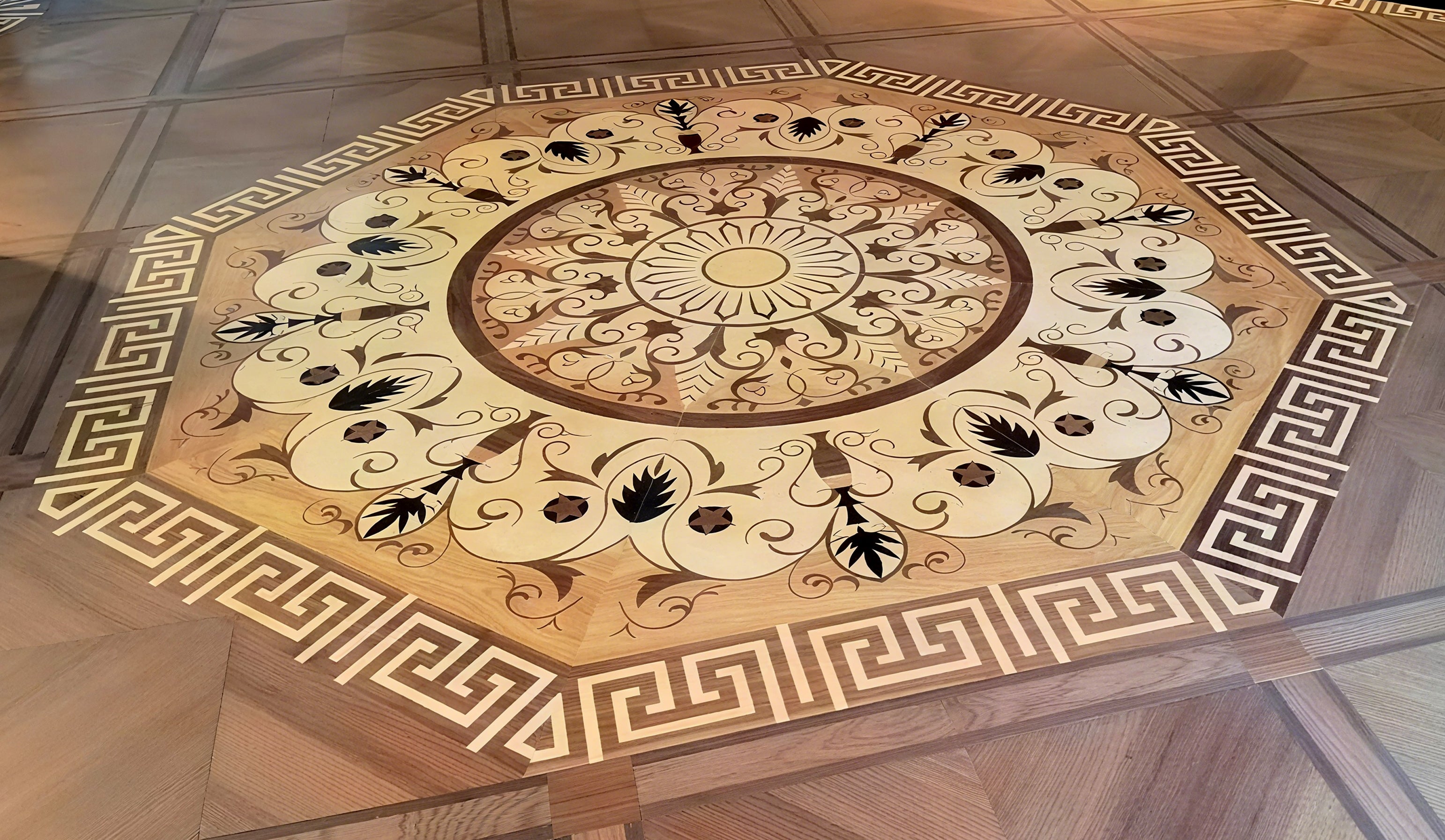 12mm Custom Multi-Layer Engineered Wood Parquet Flooring | Waterproof Anti-Slip Outdoor Indoor Artistic Decorative Panels for