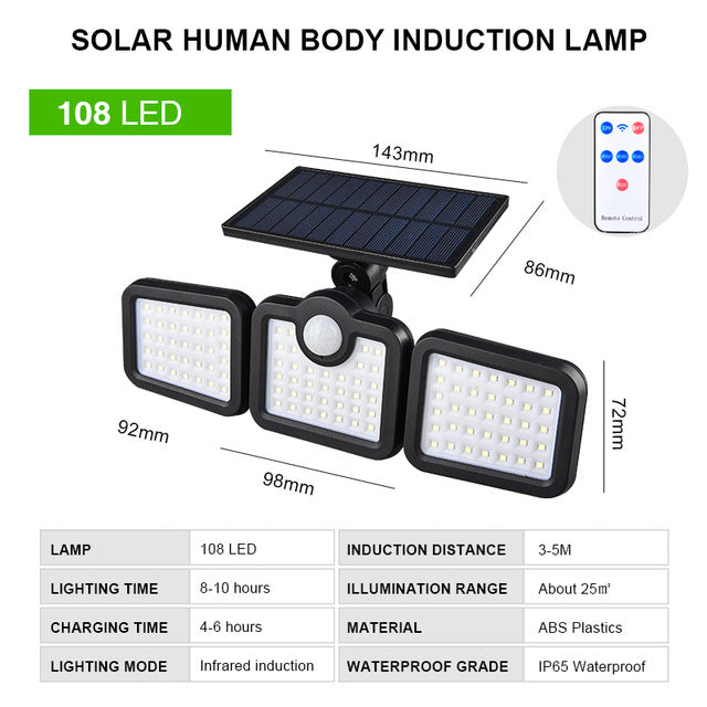 Specialized Outdoor Solar Wall Light LED Split Light Garden Light Garden Light Human Body Sensor Light Street Light