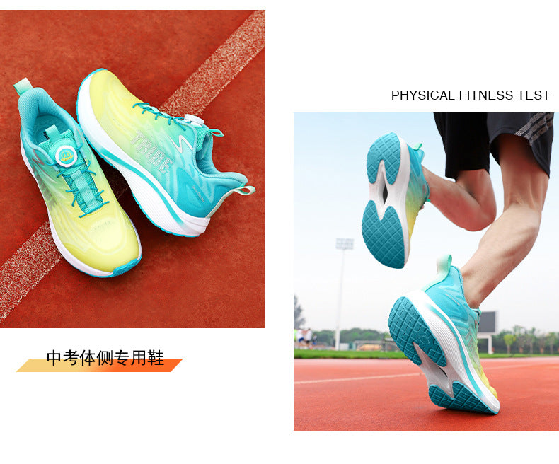Full Palm Carbon Plate Running Shoes Mesh Ultra-Light Shock Absorption Men and Women Students Racing Jogging Sports Marathon Professional Running Shoes
