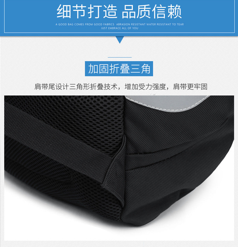 OZUKO Korean Style Student Backpack Double Shoulder Bag Large capacity waterproof laptop bag casual commuting travel bag for men