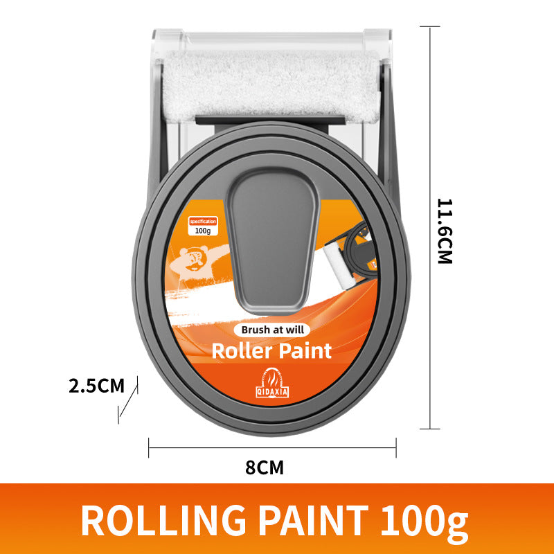 New Small Roller Paint Self-Brushing Latex Paint Wall Repair Stain Removal Magic White Wall Surface Repair White Large Paint Roller