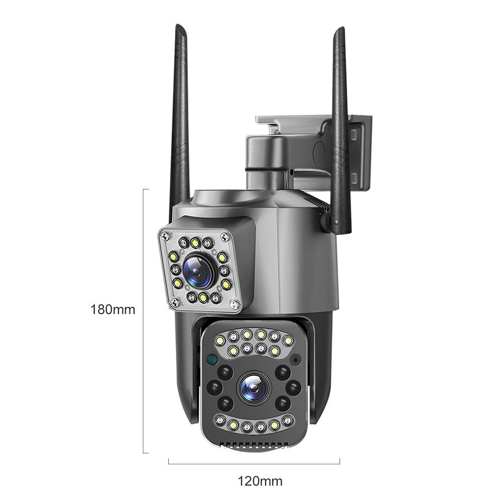 V380Outdoor surveillance camera for home use with dual screen and wireless dual lens WiFi Remote HD Dome Camera Night Vision