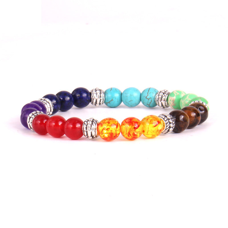 108Pink Quartz Bracelet Lotus Lucky Tree Pendant Labradorite Braided Bracelet Agate Tiger Eye Elastic Bracelet