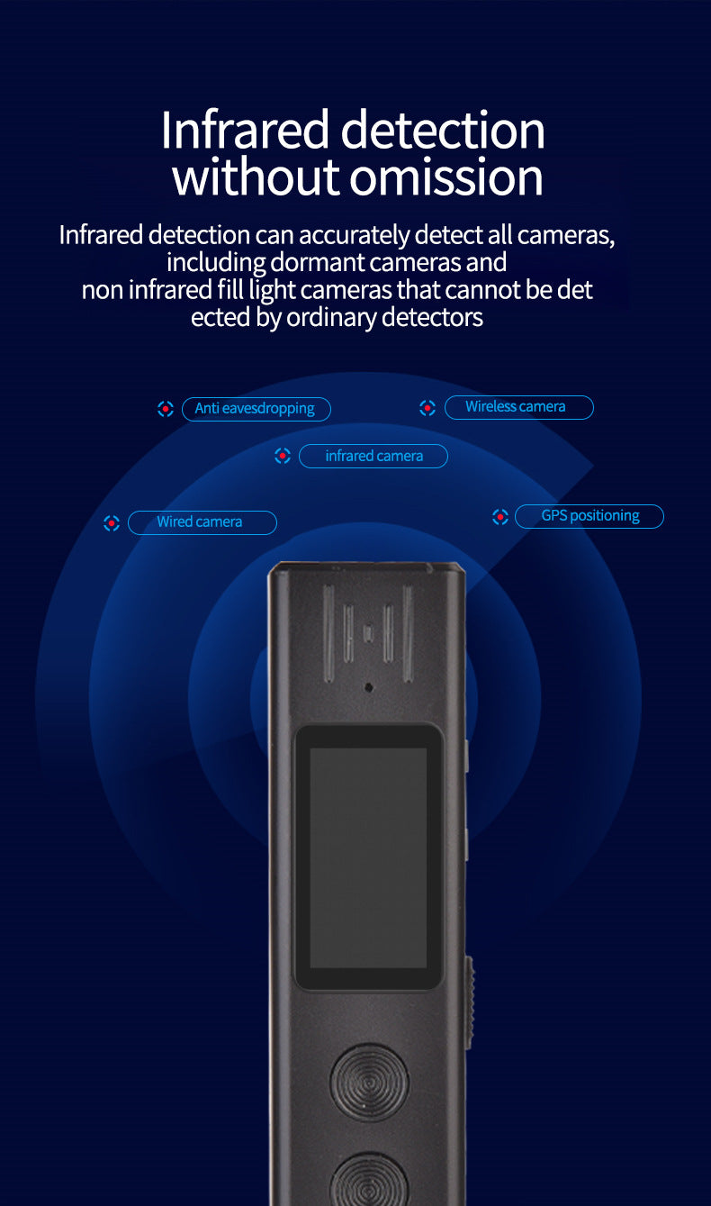 ZD09New Anti-Peeping Wireless Signal Detector Hotel Anti-Surveillance Anti-Eavesdropping Anti-Positioning Infrared Camera