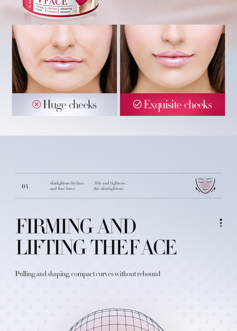 V Face Tightening Cream30gSADOER Facial Lifting and Firming Skin Facial Cream  Foreign Trade Wholesale